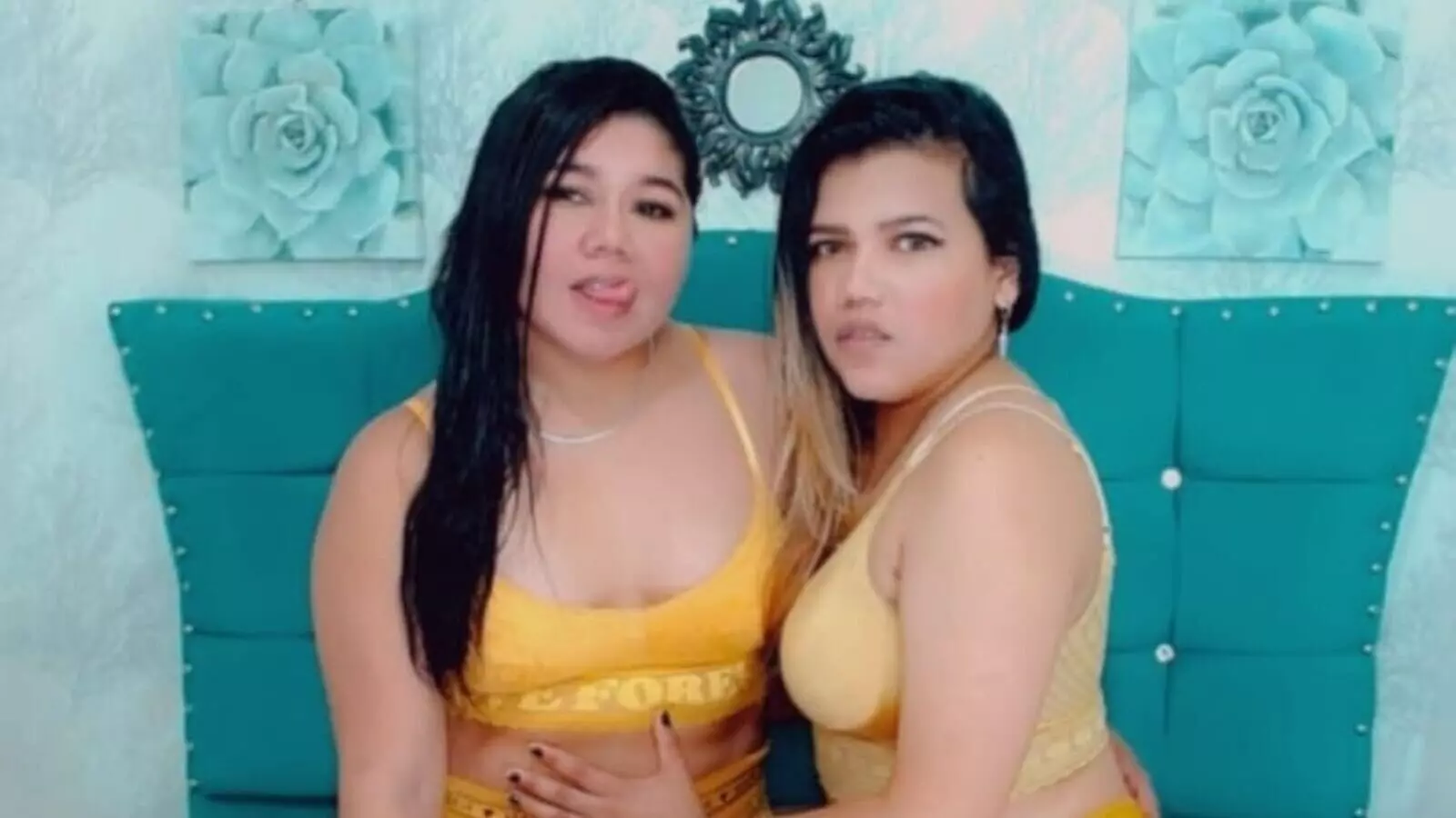  RELATED VIDEOS - WEBCAM AmyandTammy STRIPS AND MASTURBATES