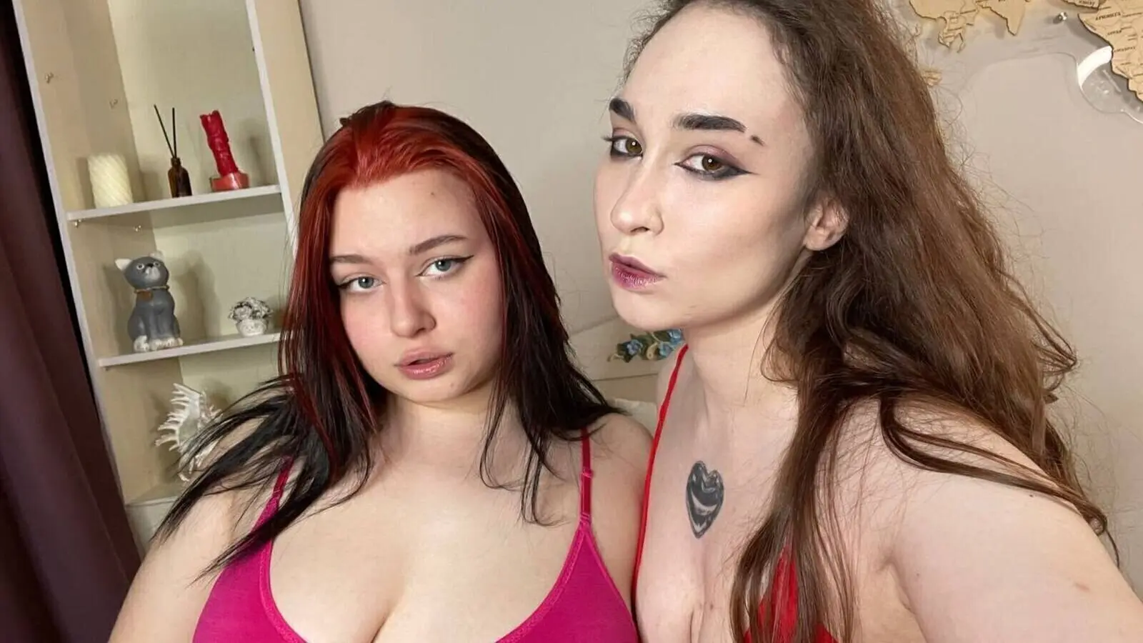  RELATED VIDEOS - WEBCAM JulianaAndTayte STRIPS AND MASTURBATES